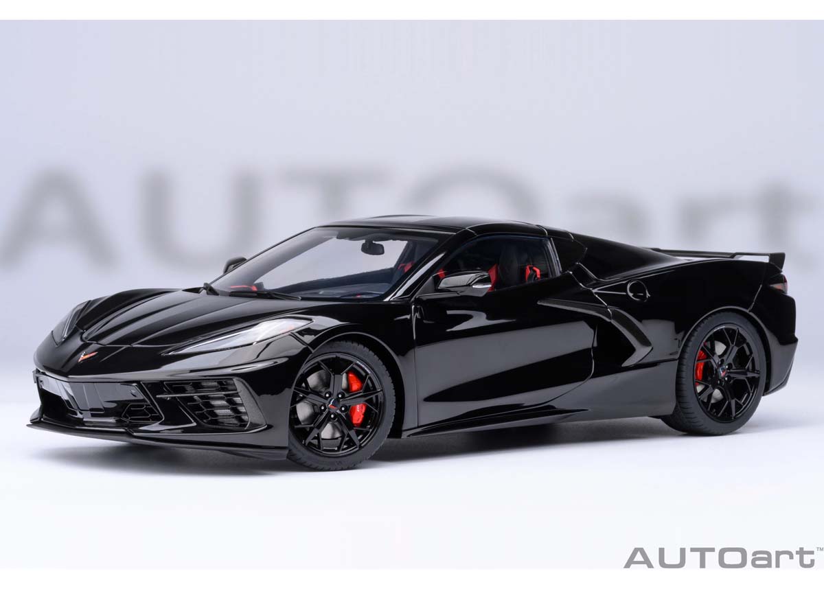 オートアート 1/18 シボレー コルベット (C8) スティングレイ Z51 (ブラック)【71280】 ミニカー|Joshin web 家電とPCの大型専門店