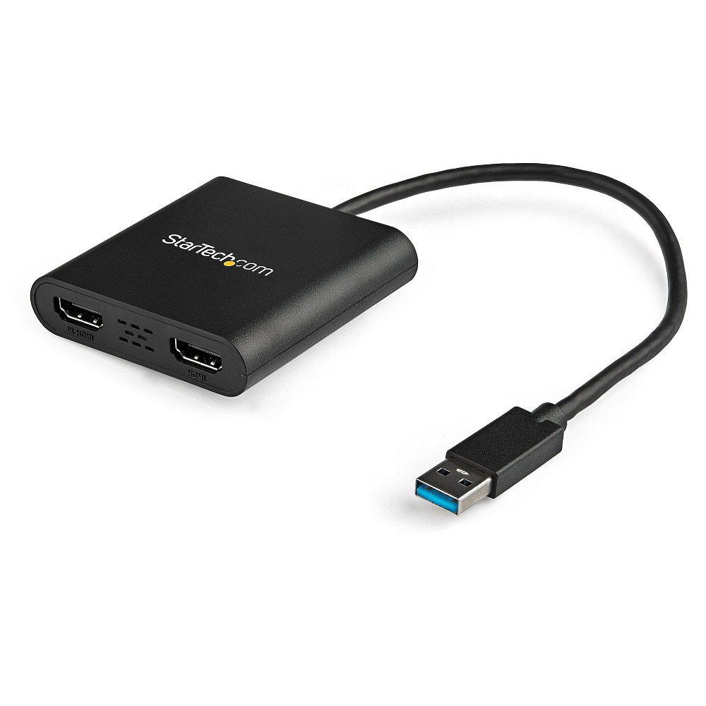 スターテック USB 3.0 - HDMI×2 デュアルモニタ変換アダプター 4K/30Hz対応 USB32HD2