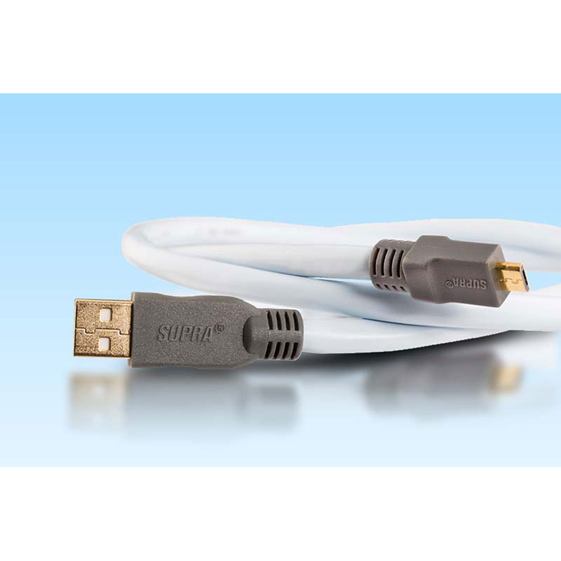 スープラ USB2.0ケーブル【A】タイプ&hArr;【microB】タイプ(3.0m) USB2.0MICROB-3.0 SUPRA｜Joshin web 家電とPCの大型専門店