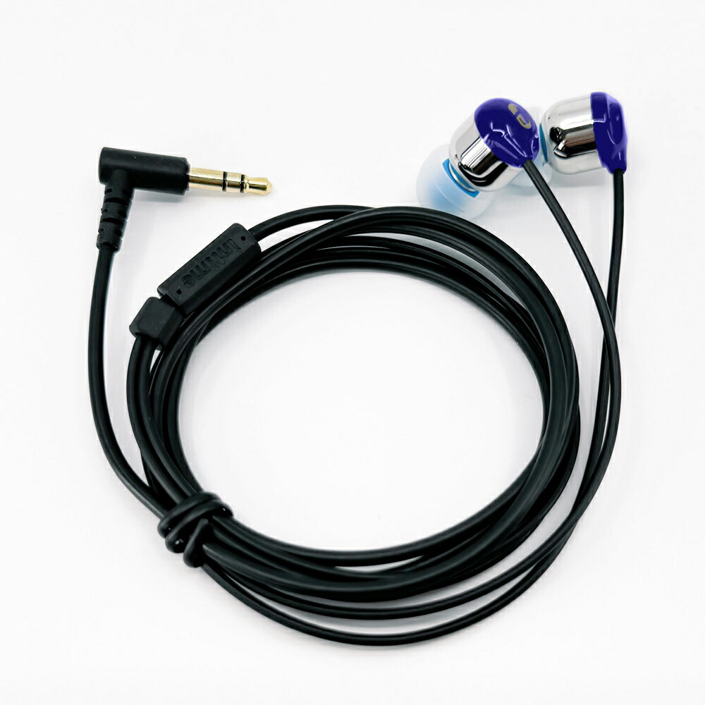 アンティーム 3.5mm ステレオミニプラグ　ハイレゾ対応ハイブリッド型カナルイヤホン(スカイブルー) O2-SN-BL3.5 intime 碧 NEO