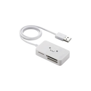 MR-A39NWHF1 エレコム USB2.0小型メモリリーダライタ(ホワイト)