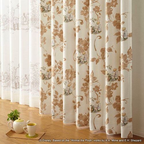 スミノエ(SUMINOE) POOH/ストーリー 遮光1級カーテン 1枚入り（幅100&times;高さ200cm・グリーン） M1112-100-200 くまのプーさん ドレープカーテン (323-65500) [M1112100200]【Disneyzone】｜Joshin web 家電とPCの大型専門店 6,353円