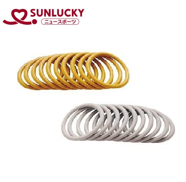 サンラッキー(Sunlucky) クロリティーリングセット(キャメル・グレー・10個セット) SNL-QL7 Sunlucky