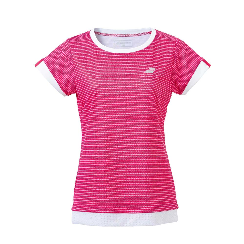 BabolaT(バボラ) レディース ゲームシャツ（ピンク・サイズ：XL） BWG4330C-PK00-XL CLUB SHORT SLEEVE SHIRT
