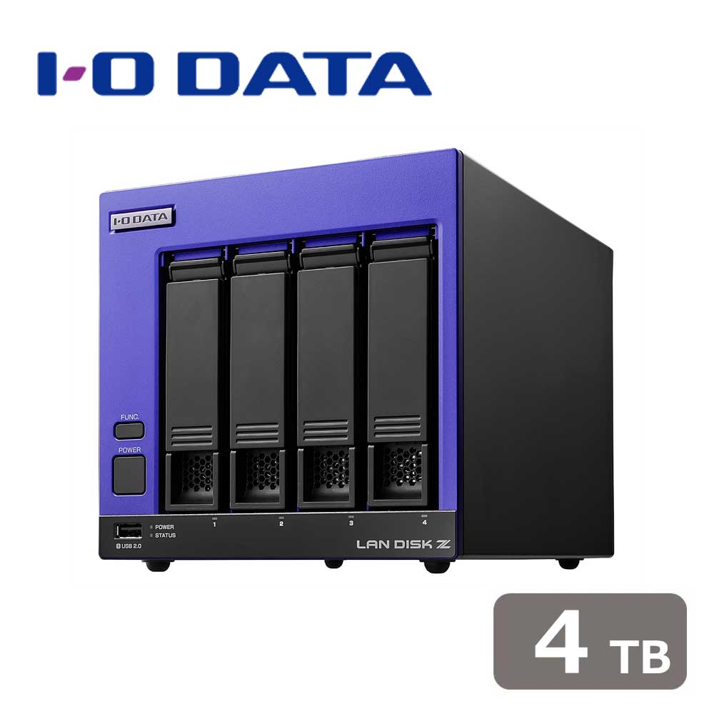 アイ・オー・データ機器｜I-O DATA 第12世代インテルCore i3搭載 4ドライブ 法人向けWindows NAS 4TB HDL4-Z22SI3B04