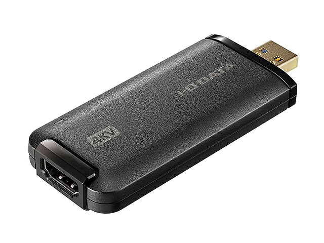 アイ・オー・データ機器｜I-O DATA ひな型割り合いかい繕う 4K模範例 HDMI to USBうつり変わりアダプタ GV-HUVC/4KV  GV-HUVC/4KV