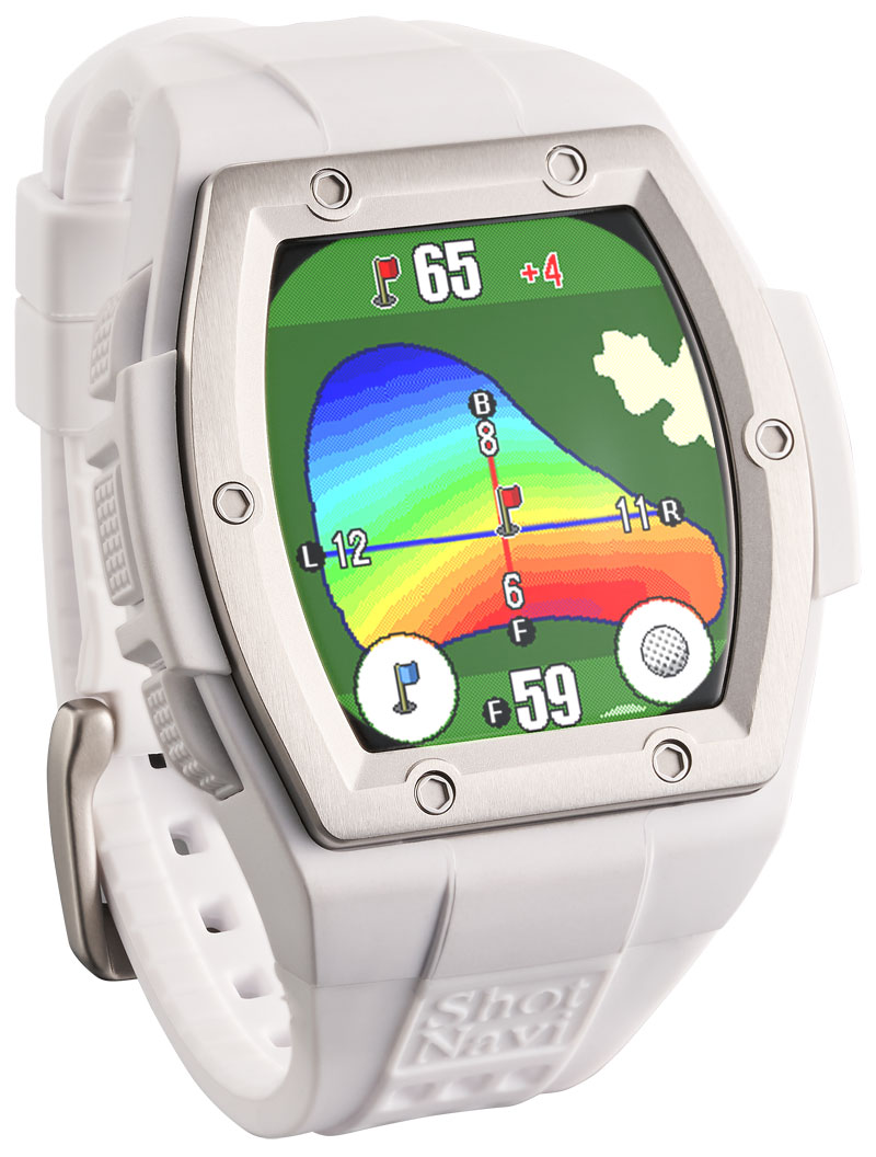 ショットナビ GPSゴルフナビ ウォッチタイプ Crest II Touch（ホワイト） CREST2-TOUCH-WH ShotNavi
