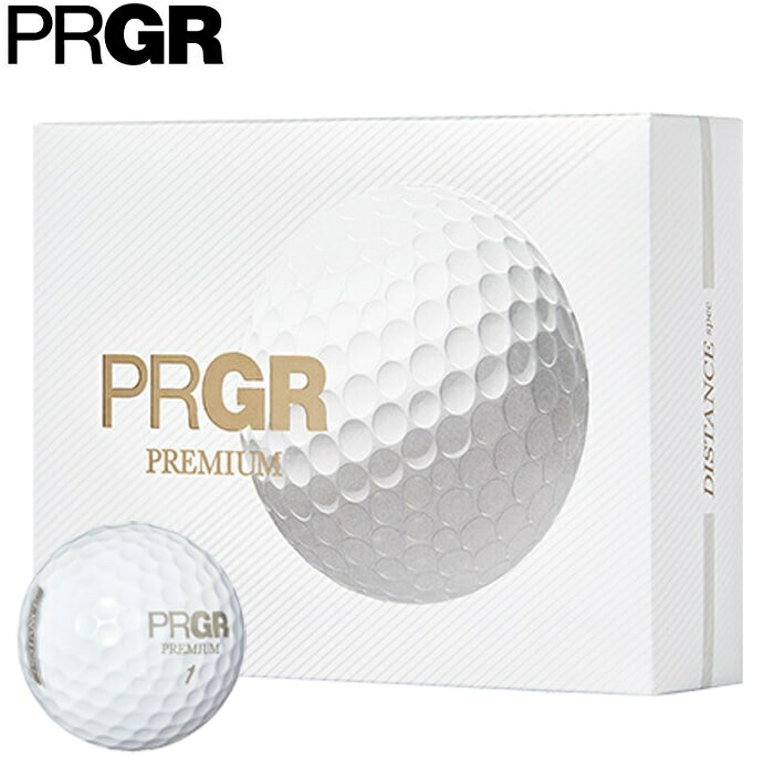 プロギア PRGR PREMIUM ゴルフボール 1ダース 12個入り(ホワイト) 24PRGRPREMIUM ゴルフ ボール