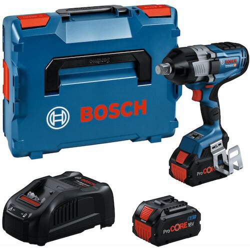 ボッシュ 18V コードレスインパクトレンチ(8.0AhバッテリーProCORE18V8.0×2個・充電器GAL 1880 CV・コネクティビティチップ(GCY42)・L-BOXX136N付き) GDS18V-1600HC BOSCH