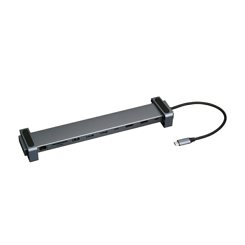 ナカバヤシ Type-C10in1PCスタンドドッキングステーション（グレー） UD-C06GY｜Joshin web 家電とPCの大型専門店