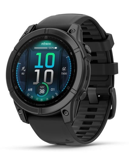 ガーミン fenix E 47粍 Slate Gray Steel / Black 【Suica相応う】スマートウォッチ  010-03025-12 [0100302512]【返品カテゴリー化A】
