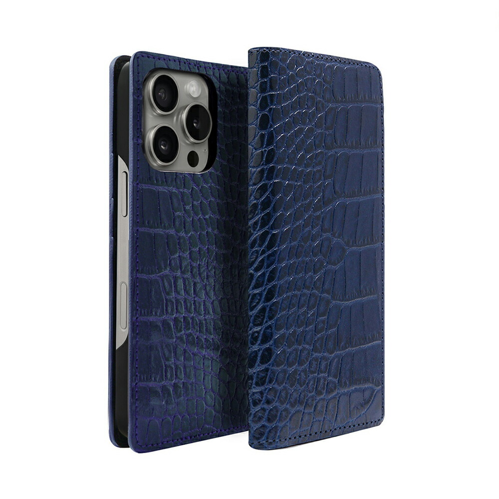 abbi iPhone 16 Pro用 LIPARI イタリアンレザー MagSafe対応ダイアリーケース（ネイビー） ABS27351I16PR｜Joshin web 家電とPCの大型専門店