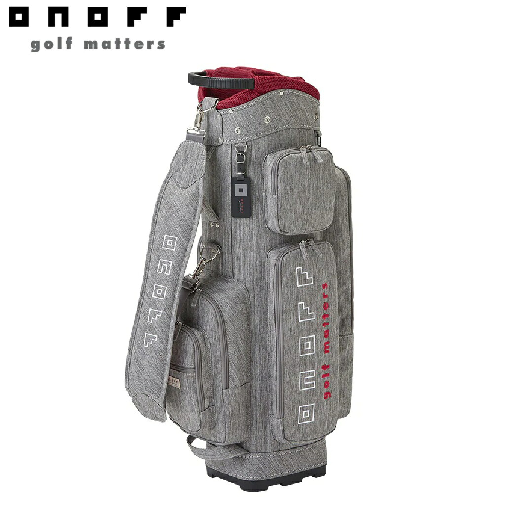 オノフ キャディバッグ (アッシュグレー・9型・47インチクラブ対応) OB022588 ONOFF Caddie Bag ゴルフ|Joshin web 家電とPCの大型専門店