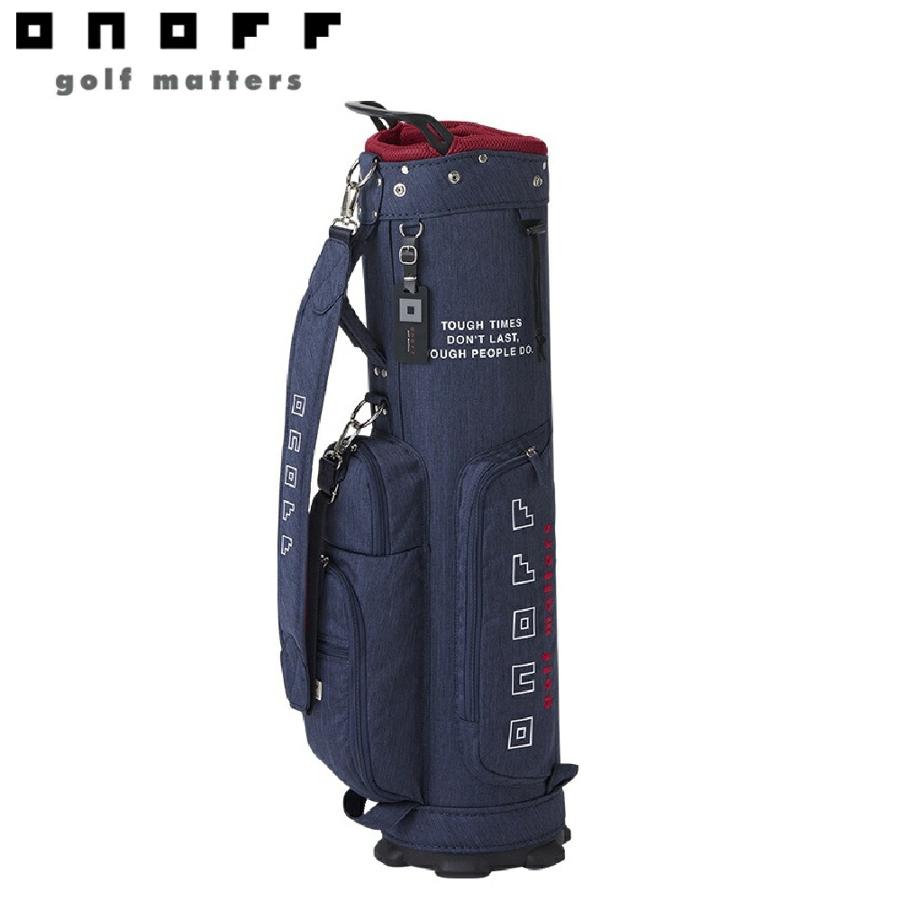 オノフ キャディバッグ (ネイビー・7型・47in野球クラブ相応う) OB122504 ONOFF Caddie Bag ゴルフ