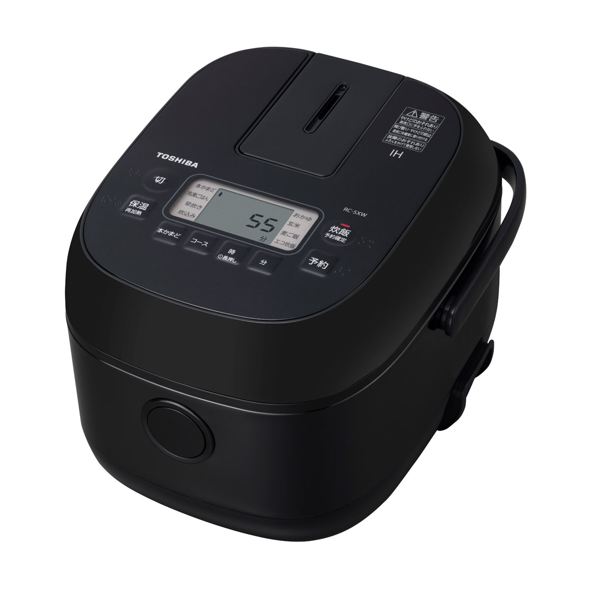 東芝 IHジャー炊飯器（3合炊き） 黒いこと RC-5XW-K TOSHIBA 炊飯器 一人暮らし 3合 [RC5XWK]