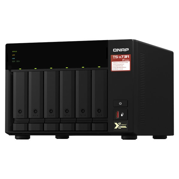 QNAP｜キューナップ AMD Ryzen V1000つづき物 V1500Bクアッドコアプロセッサー積み上げる 6ベイ円柱型NAS  TS-673A