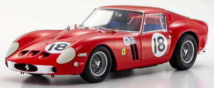京商 1/18 フェラーリ 250GTO 1963 デイトナ 3h #18 (レッド)【KS08438F】 ミニカー