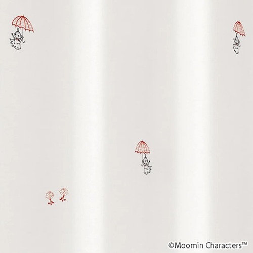 スミノエ(SUMINOE) ムーミン/レースカーテン 1枚入り（100×198cm・ホワイト） A1014-100-198 MOOMIN/アンブレラ(342-73212) [A1014100198]