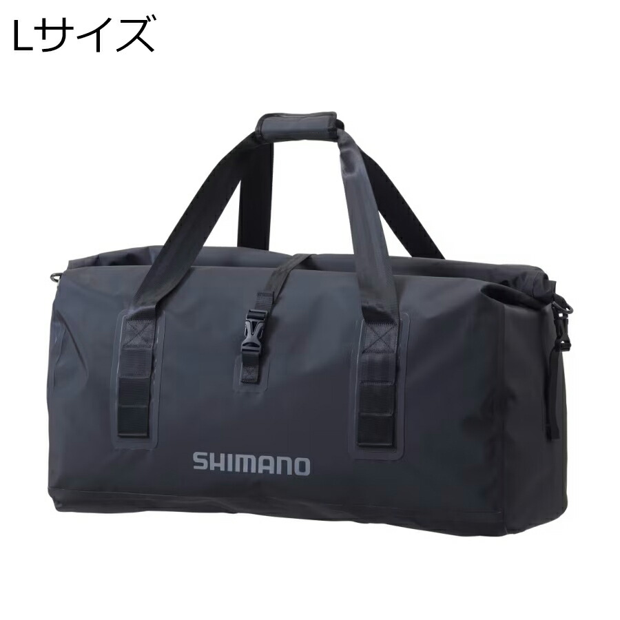 シマノ ドライロールアップダッフル L大いさ 60L(黒いこと) ドライロールアップダッフルL(黒いこと) SHIMANO BA-025W ダッフルバッグ バッグ・バケツ・収納-フィッシング