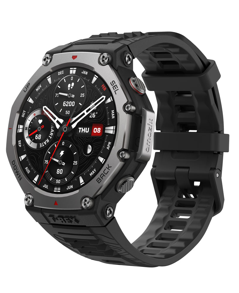 Amazfit（アマズフィット） Amazfit T-Rex 3 48粍 オニキス（黒） スマートウォッチ  SP170069-C218 [SP170069C218]【返品カテゴリー化A】