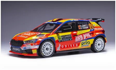 イクソ 1/18 シュコダ ファビア ラリー2 モンテカルロラリー2024 #25【18RMC199】 ミニカー