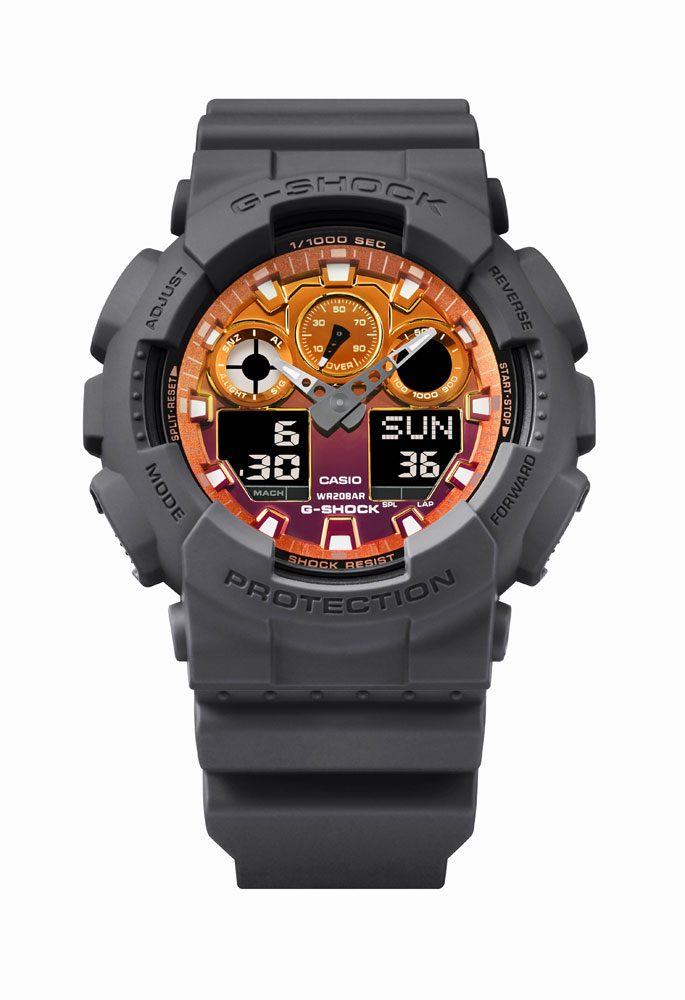 カシオ 【国内定め事品】G-SHOCK（ジーショック） 水晶 メンズ手あい GA-100FL-8AJF [GA100FL8AJF]【返品カテゴリー化A】