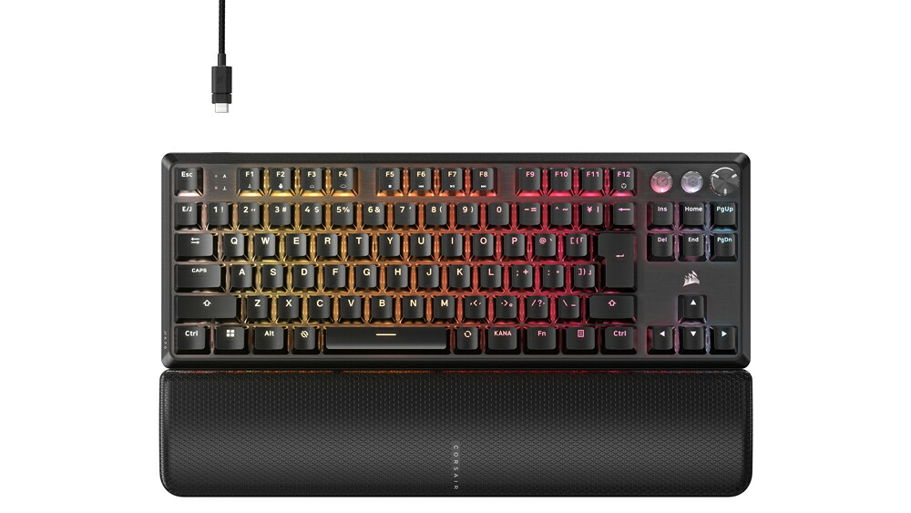 CORSAIR｜コルセア ゲーミングキーボード テンキー受け答え 日本語割り付ける かな皆無（黒いこと） K70 PRO TKL-MGX v2-BLK CH-911911G-JP
