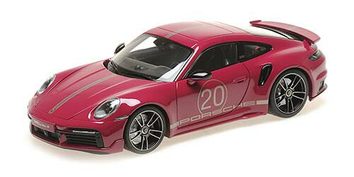 ミニチャンプス 1/18 ポルシェ 911 (992) ターボ S クーペ スポーツデザイン 2021 レッド【113069075】 ミニカー