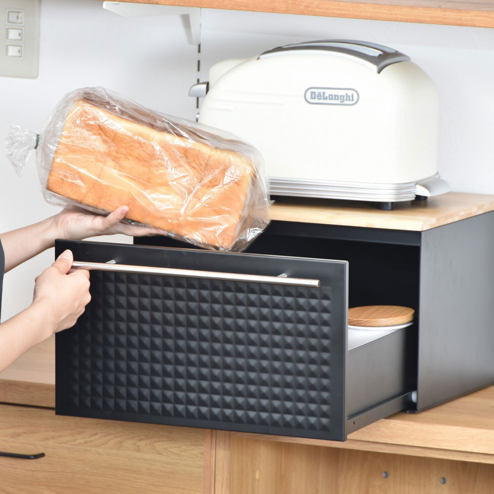 B.Bファニシング TREE 抽き出しブレッドケース（黒いこと） TRKS0244KIBLK B.B FURNISHING [TRKS0244KIBLK]