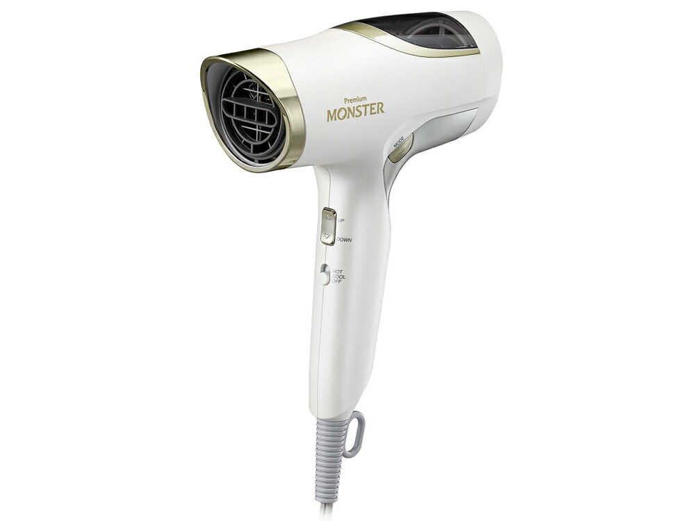 コイズミ ヘアードライヤー（ホワイト） KHD-W990/W KOIZUMI　ダブルファンドライヤー　MONSTER(モンスター)【KHD-W995同等品】 KHD-W995と同等 [KHDW990W]
