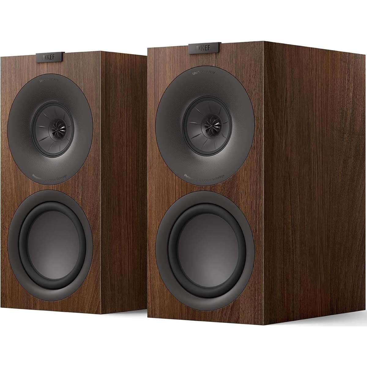 KEF ブックシェルフ型金棒引き（ウォール中毒者）【有りの実】 Q-CONCERTO-META-WALNUT KEF 協奏曲
