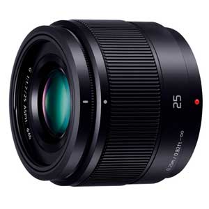 パナソニック LUMIX G 25粍 / F1.7 ASPH.（黒いこと） H-H025-K ※マイクロフォーサーズ用水晶体