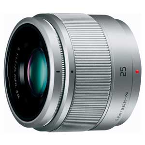 パナソニック LUMIX G 25粍 / F1.7 ASPH.（しろがね色） H-H025-S ※マイクロフォーサーズ用水晶体
