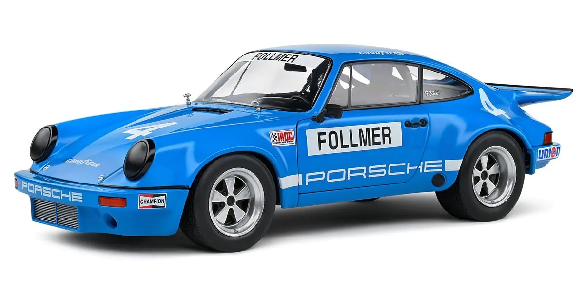 ソリド 【再生産】1/18 ポルシェ 911 IROC リバーサイド 1974 #4【S1810702】 ミニカー