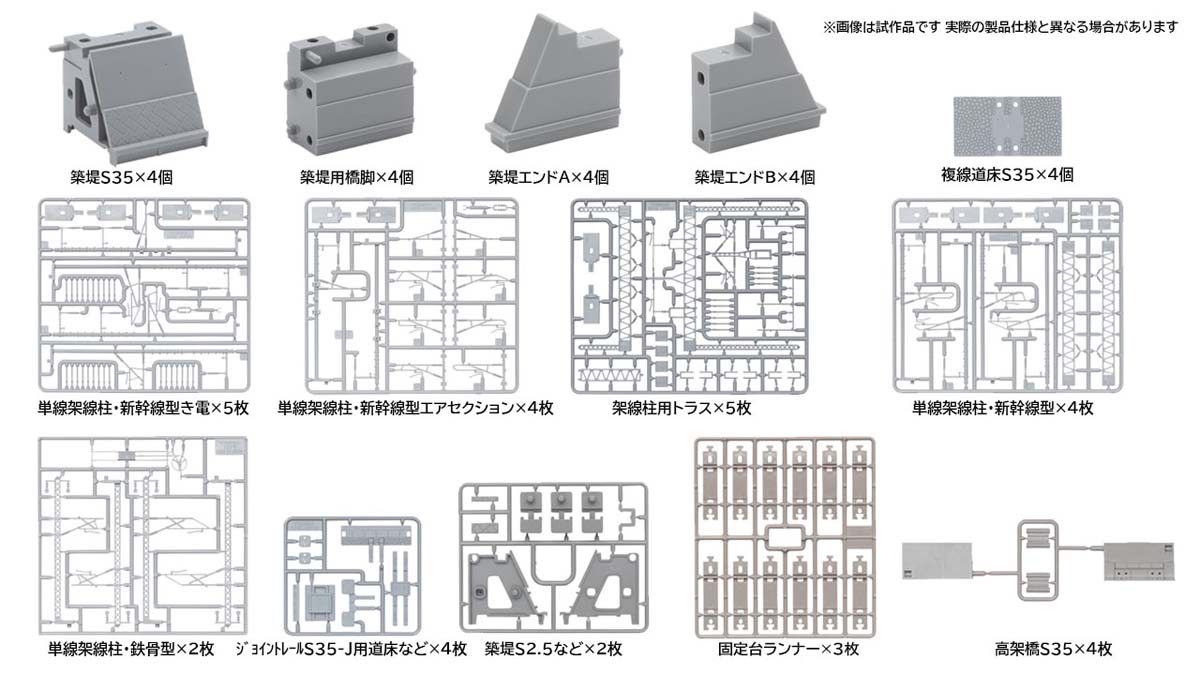 ［鉄道模型］トミックス (Nゲージ) 3232 架線柱・新幹線型き電セット（築堤S35・高架橋S35各2組付）