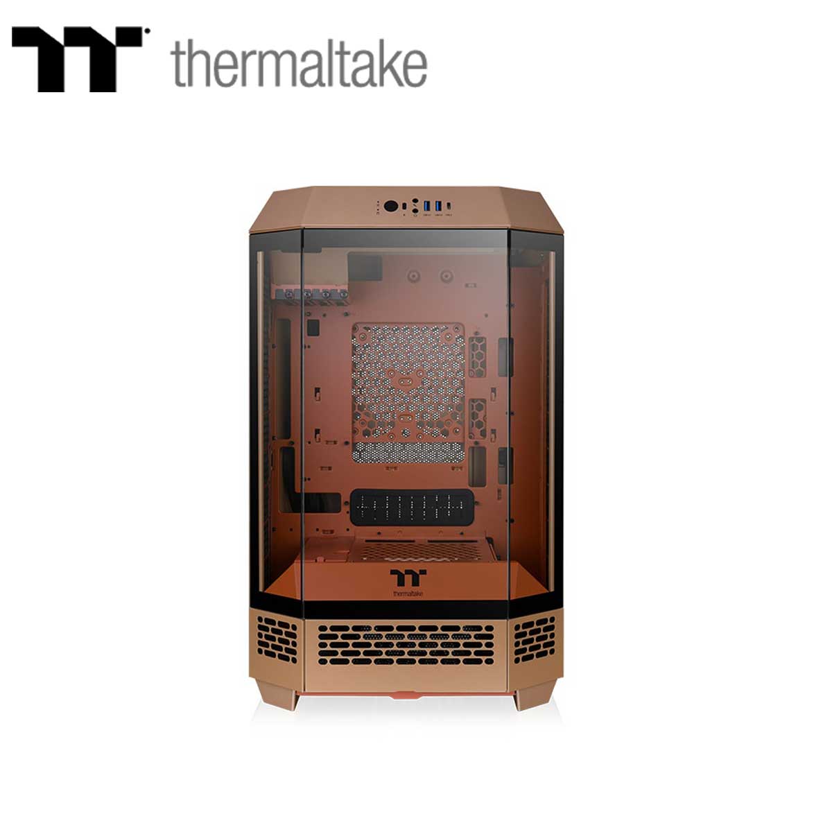 Thermaltake｜サーマルテイク ミニ楼閣型マイコン入れもの The Tower 300 （グラベルサンド）  CA-1Y4-00SGWN-00 PCケース・筐体-PCパーツ