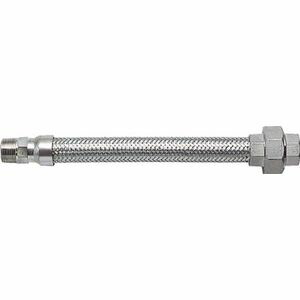 南国フレキ工業 ユニオン・ニップル型フレキ　ALLSUS304　40A×500L NK193-40-500 フレキシブルメタルホース