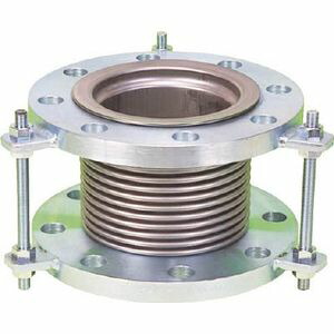 南国フレキ工業 排気ライン用伸縮管継手　5KフランジSS400　100AX100L NK7300-100-100 フレキシブルメタルホース
