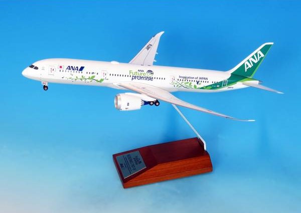全日空商事 1/200 BOEING 787-9 JA871A ANA Future Promise 特別塗装(WiFiレドーム・ギアつき) 完成品【NH20220】