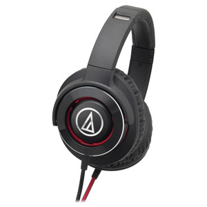 オーディオテクニカ 活動的密閉型受話器(黒いこと赤いこと) ATH-WS770-BRD audio-technica SOLID BASS