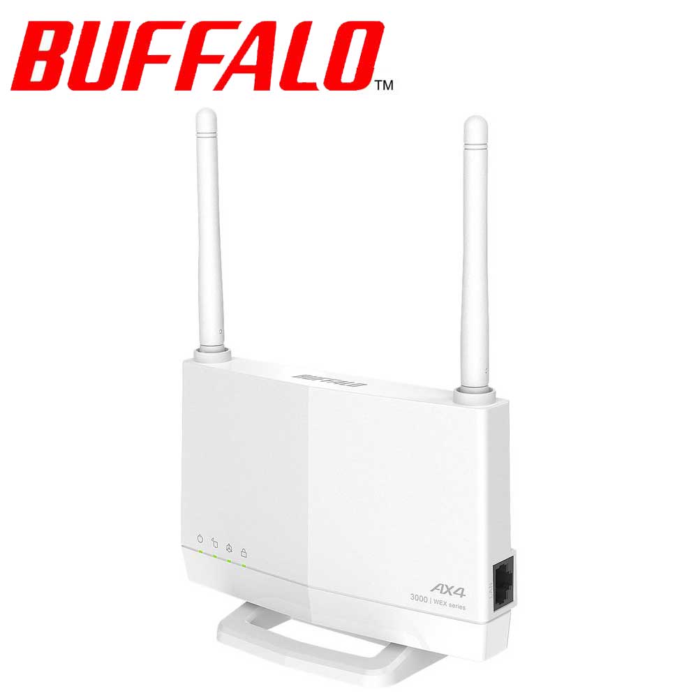 緩衝装置置き目｜BUFFALO Wi-Fi 6相応う デュアルダンス楽隊 Wi-Fi中次ぎ器 AirStation 外後ばらい空中線 2401Mbps(5GHz)＋573Mbps(2.4GHz) EasyMesh 差し込み直挿し WEX-3000AX4EA