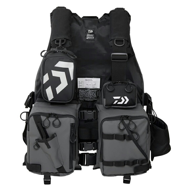 ダイワ DF-6224 フロートゲームベスト (薄墨色) 無償性大きさ DF-6224(薄墨色) DAIWA 生命現象上衣 24年加えること色合い