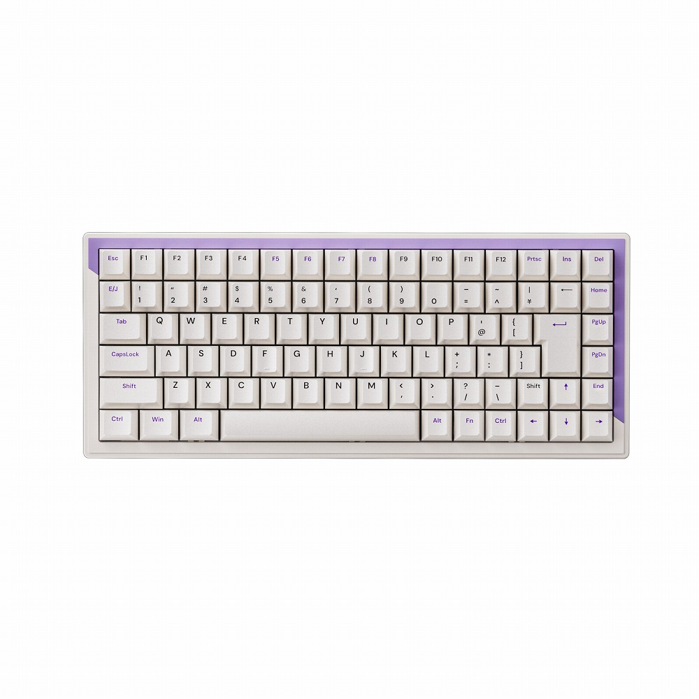 DrunkDeer 有線 ゲーミングキーボード 日本語配列 86キー DrunkDeer G75 JP Purple（ホワイト/パープル） G75-W0P03-JP｜Joshin web 家電とPCの大型専門店