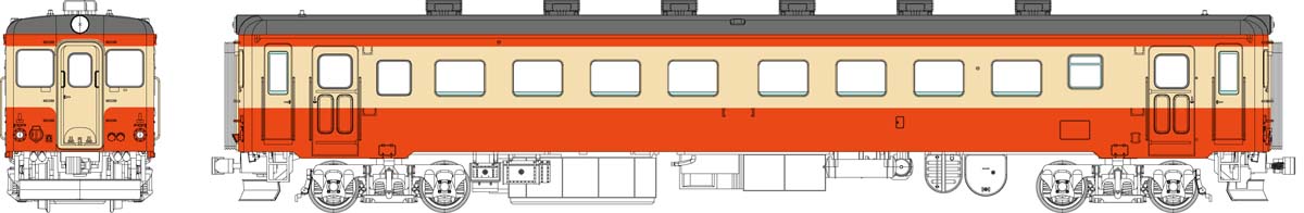 ［鉄道模型］トラムウェイ (HO) TW-K22A-T 国鉄キハ22 一般色（6個ベンチレーター) 動力なし