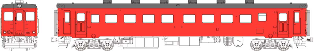 ［鉄道模型］トラムウェイ (HO) TW-K22B-T 国鉄キハ22 首都圏色（6個ベンチレーター) 動力なし