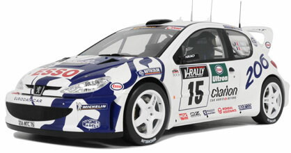 OttOmobile 1/12 プジョー 206 WRC ツール・ド・コルス 1999 #15【OTMG081】 ミニカー