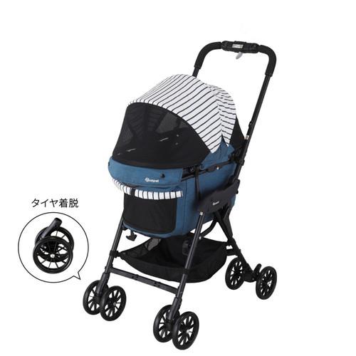 犬用品 コムペット ミリミリEG ロングD デニムブルー コンビ ミリミリEGロングD デニムブル-