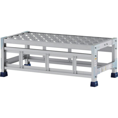 アルインコ 作業台(天板縞板タイプ)1段 天板寸法800×400mm 高0.3m[他商品と同時購入不可]メーカー直送品(沖縄県・離島お届け対象外) CSBC138S
