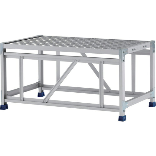 アルインコ 作業台(天板縞板タイプ)1段 天板寸法1000×600mm 高0.5m[他商品と同時購入不可]メーカー直送品(沖縄県・離島お届け対象外) CSBC151WS