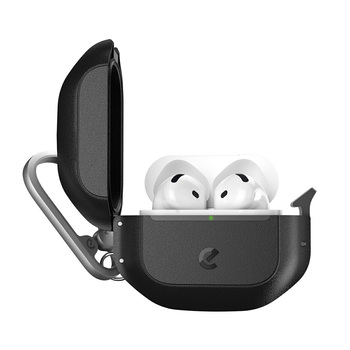 キーバッズ Element 防水ケース for AirPods 4（第4世代）カーボンブラック KB27434AP4